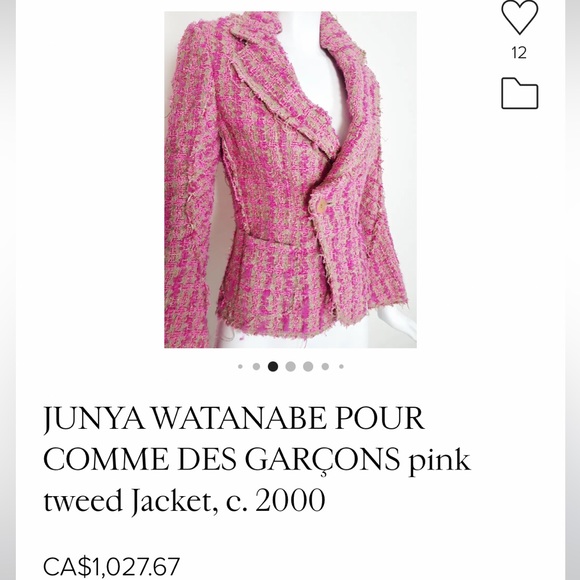 NWOT Junya Watanabe x Comme des Garcons Tweed Jacket - Picture 4 of 16